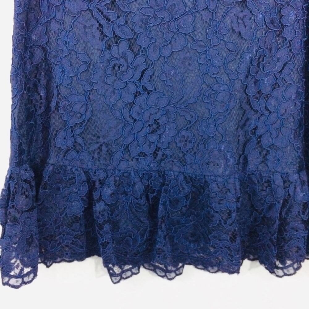 Draper James Tulip Lace Skirt NWT Navy Blue - Picture 4 of 10